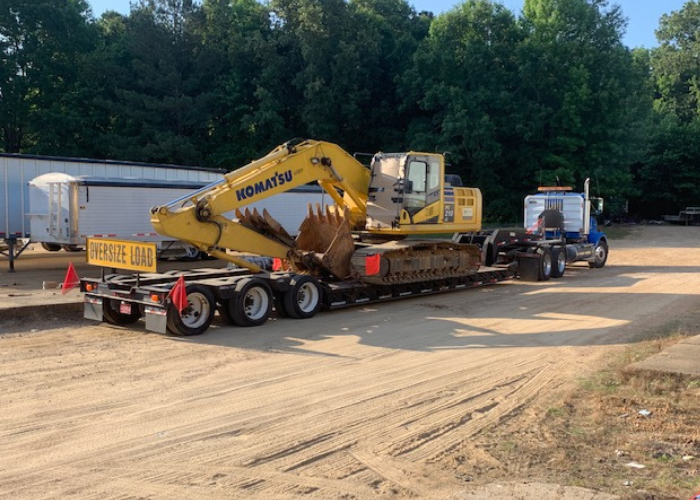 Hauling a tractor